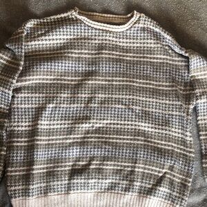 Men's Gray Patterned Sweater